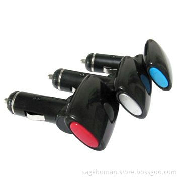 Car FM Transmitter, Supports USB Disk and SD/MMC Card, Supports 12 to 24V Voltage and 6 EQS